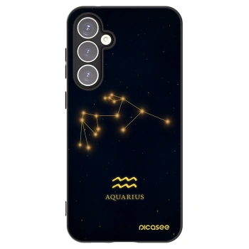 Picasee Μαύρη θήκη σιλικόνης για Samsung Galaxy S23 FE S711B - AQUARIUS
