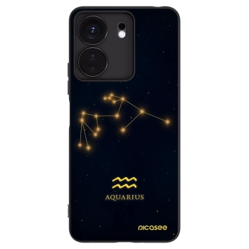 Picasee Μαύρη θήκη σιλικόνης για Xiaomi Redmi 13C 4G - AQUARIUS