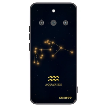 Picasee Μαύρη θήκη σιλικόνης για Realme 11 Pro+ - AQUARIUS
