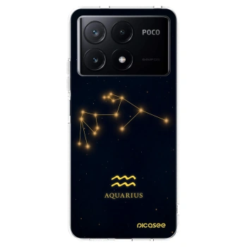 Picasee διαφανής θήκη σιλικόνης Xiaomi Poco X6 Pro - AQUARIUS