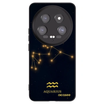 Picasee Μαύρη θήκη σιλικόνης για Xiaomi 14 Ultra - AQUARIUS