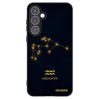 Picasee Μαύρη θήκη σιλικόνης για Samsung Galaxy A55 5G A556B - AQUARIUS