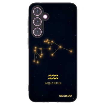Picasee Μαύρη θήκη σιλικόνης για Samsung Galaxy A35 5G A356B - AQUARIUS