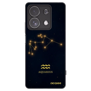 Picasee Μαύρη θήκη σιλικόνης για Xiaomi Redmi Note 13 Pro 4G - AQUARIUS