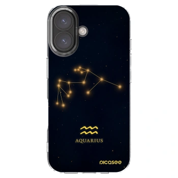 Picasee διαφανής θήκη σιλικόνης Apple iPhone 16 - AQUARIUS