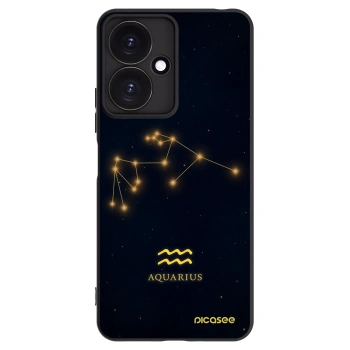 Picasee Μαύρη θήκη σιλικόνης για Xiaomi Redmi 13C 5G - AQUARIUS