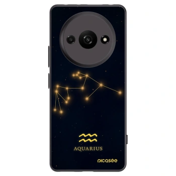 Picasee Μαύρη θήκη σιλικόνης για Xiaomi Redmi A3 - AQUARIUS