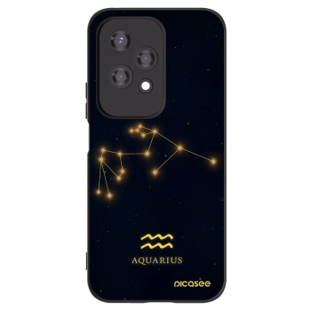 Picasee Μαύρη θήκη σιλικόνης για Honor 200 Lite - AQUARIUS