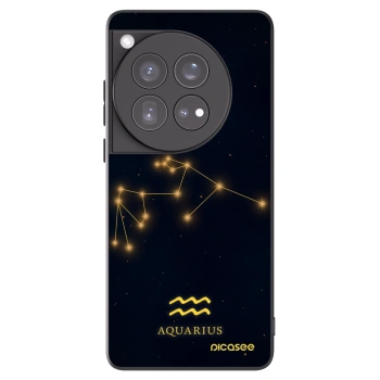Picasee Μαύρη θήκη σιλικόνης για OnePlus 12 5G - AQUARIUS