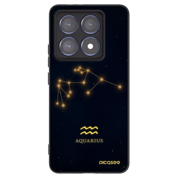 Picasee Μαύρη θήκη σιλικόνης για Xiaomi 14T Pro - AQUARIUS
