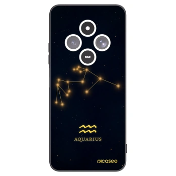 Picasee Μαύρη θήκη σιλικόνης για Xiaomi Redmi 14C - AQUARIUS