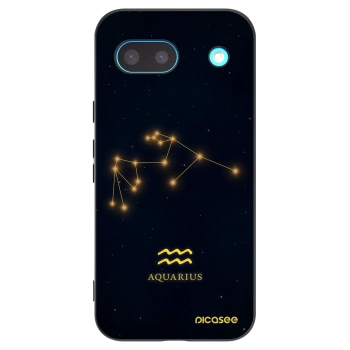 Picasee Μαύρη θήκη σιλικόνης για Google Pixel 8a - AQUARIUS