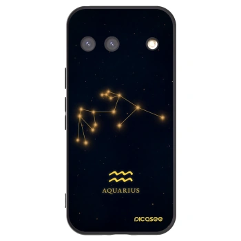 Picasee Μαύρη θήκη σιλικόνης για Google Pixel 9 - AQUARIUS