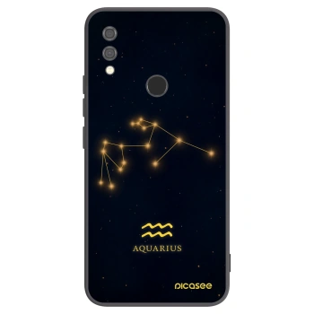 Picasee Μαύρη θήκη σιλικόνης για Xiaomi Redmi Note 7 - AQUARIUS