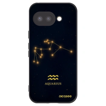Picasee Μαύρη θήκη σιλικόνης για Google Pixel 9a - AQUARIUS