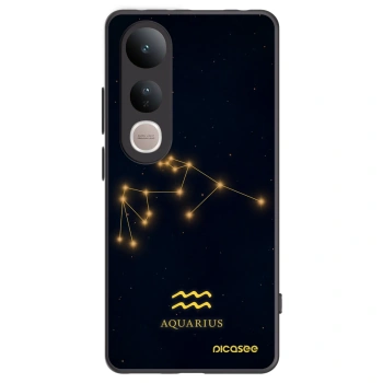 Picasee Μαύρη θήκη σιλικόνης για Vivo V50 Lite 5G - AQUARIUS