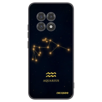 Picasee Μαύρη θήκη σιλικόνης για OnePlus 13R 5G - AQUARIUS