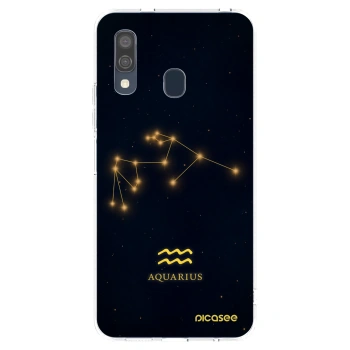 Picasee διαφανής θήκη σιλικόνης Samsung Galaxy A40 A405F - AQUARIUS
