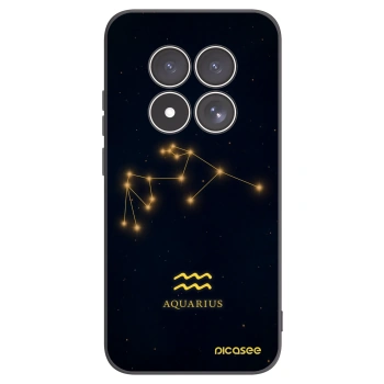 Picasee Μαύρη θήκη σιλικόνης για Xiaomi Redmi Note 15 Pro 4G - AQUARIUS