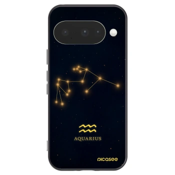 Picasee Μαύρη θήκη σιλικόνης για Google Pixel 10 - AQUARIUS