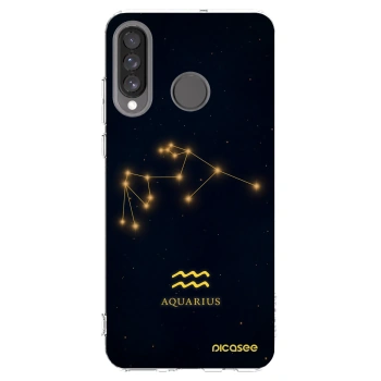 Picasee διαφανής θήκη σιλικόνης Huawei P30 Lite - AQUARIUS