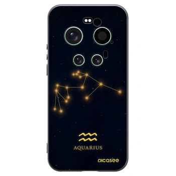 Picasee Μαύρη θήκη σιλικόνης για Xiaomi 17 Ultra - AQUARIUS