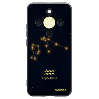 Picasee Μαύρη θήκη σιλικόνης για Honor Magic8 Lite 5G - AQUARIUS