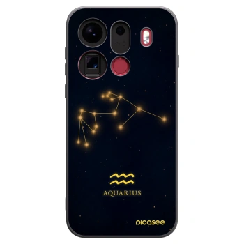 Picasee Μαύρη θήκη σιλικόνης για OPPO Find X9 Pro - AQUARIUS