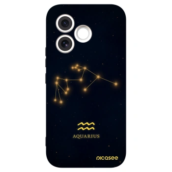 Picasee Μαύρη θήκη σιλικόνης για Honor 600 Lite - AQUARIUS