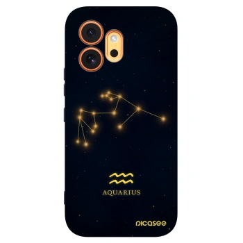 Picasee Μαύρη θήκη σιλικόνης για Honor 600 - AQUARIUS