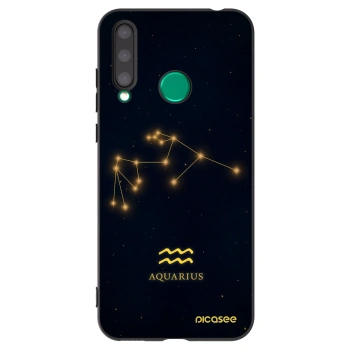 Picasee Μαύρη θήκη σιλικόνης για Honor 20 Lite - AQUARIUS
