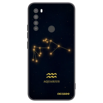 Picasee Μαύρη θήκη σιλικόνης για Xiaomi Redmi Note 8 - AQUARIUS