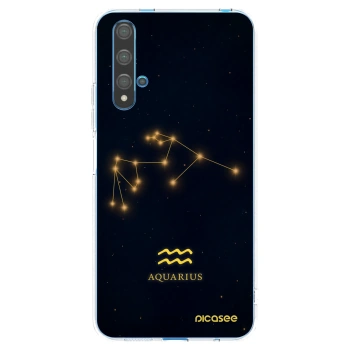 Picasee διαφανής θήκη σιλικόνης Huawei Nova 5T - AQUARIUS