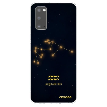 Picasee διαφανής θήκη σιλικόνης Samsung Galaxy S20 G980F - AQUARIUS