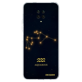 Picasee διαφανής θήκη σιλικόνης Xiaomi Redmi Note 9 Pro - AQUARIUS