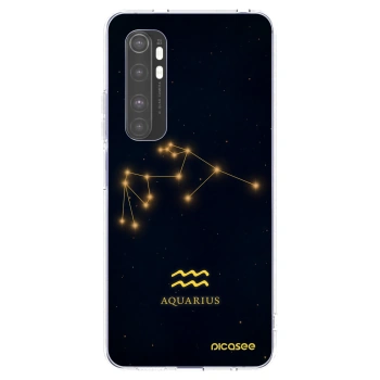 Picasee διαφανής θήκη σιλικόνης Xiaomi Mi Note 10 Lite - AQUARIUS