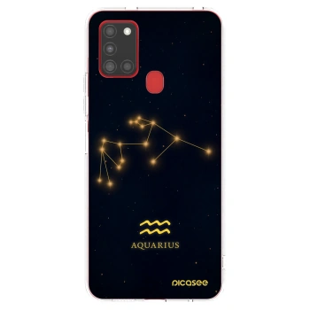 Picasee διαφανής θήκη σιλικόνης Samsung Galaxy A21s - AQUARIUS