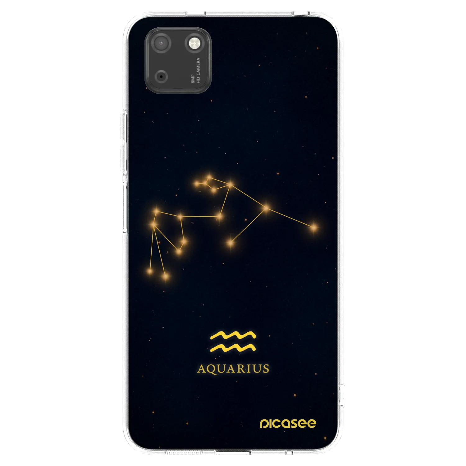 Picasee διαφανής θήκη σιλικόνης Huawei Y5P - AQUARIUS