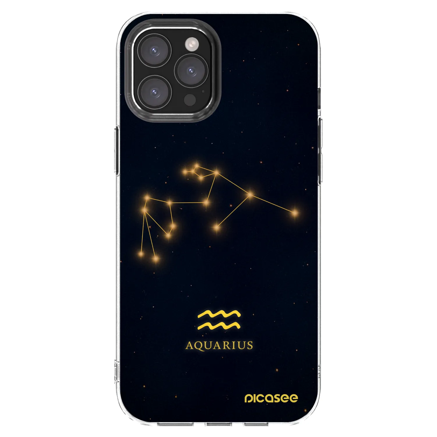 Picasee διαφανής θήκη σιλικόνης Apple iPhone 12 Pro Max - AQUARIUS