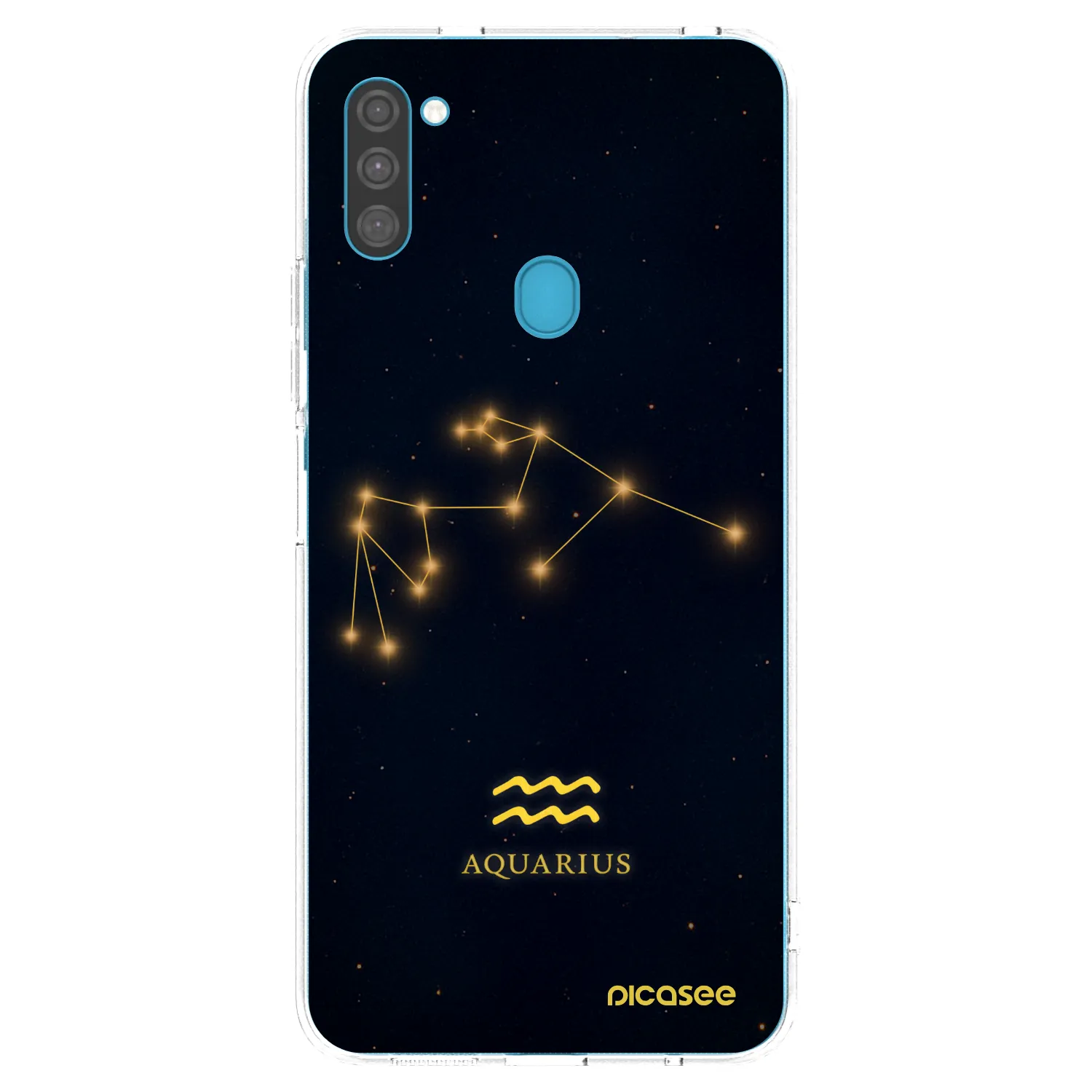 Picasee διαφανής θήκη σιλικόνης Samsung Galaxy M11 - AQUARIUS