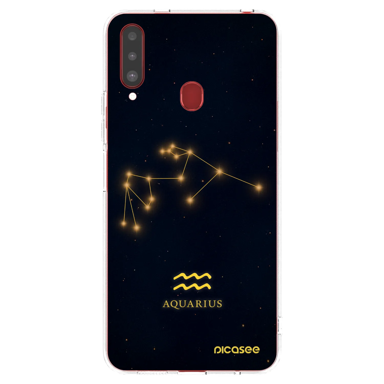 Picasee διαφανής θήκη σιλικόνης Samsung Galaxy A20s - AQUARIUS