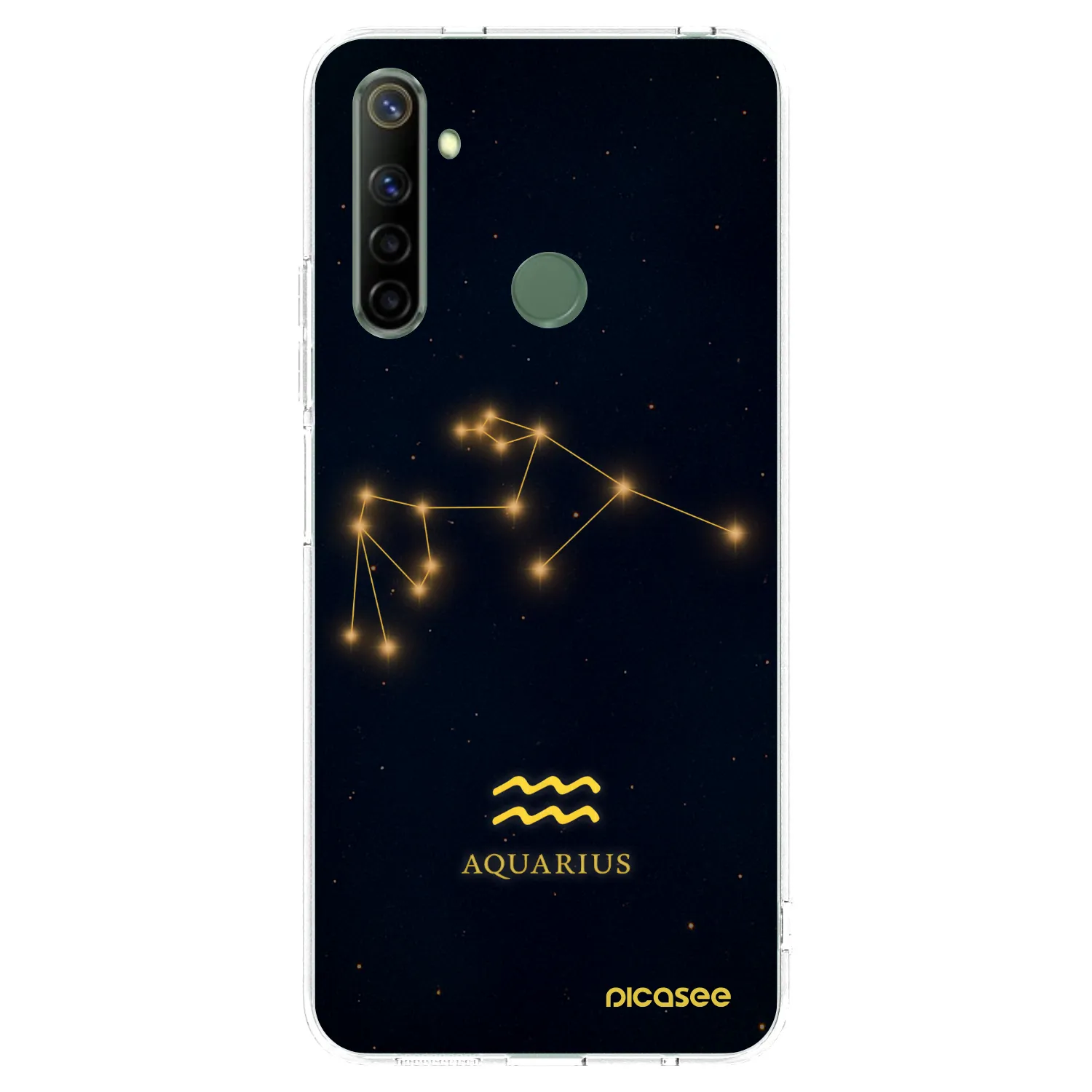 Picasee διαφανής θήκη σιλικόνης Realme 6i - AQUARIUS
