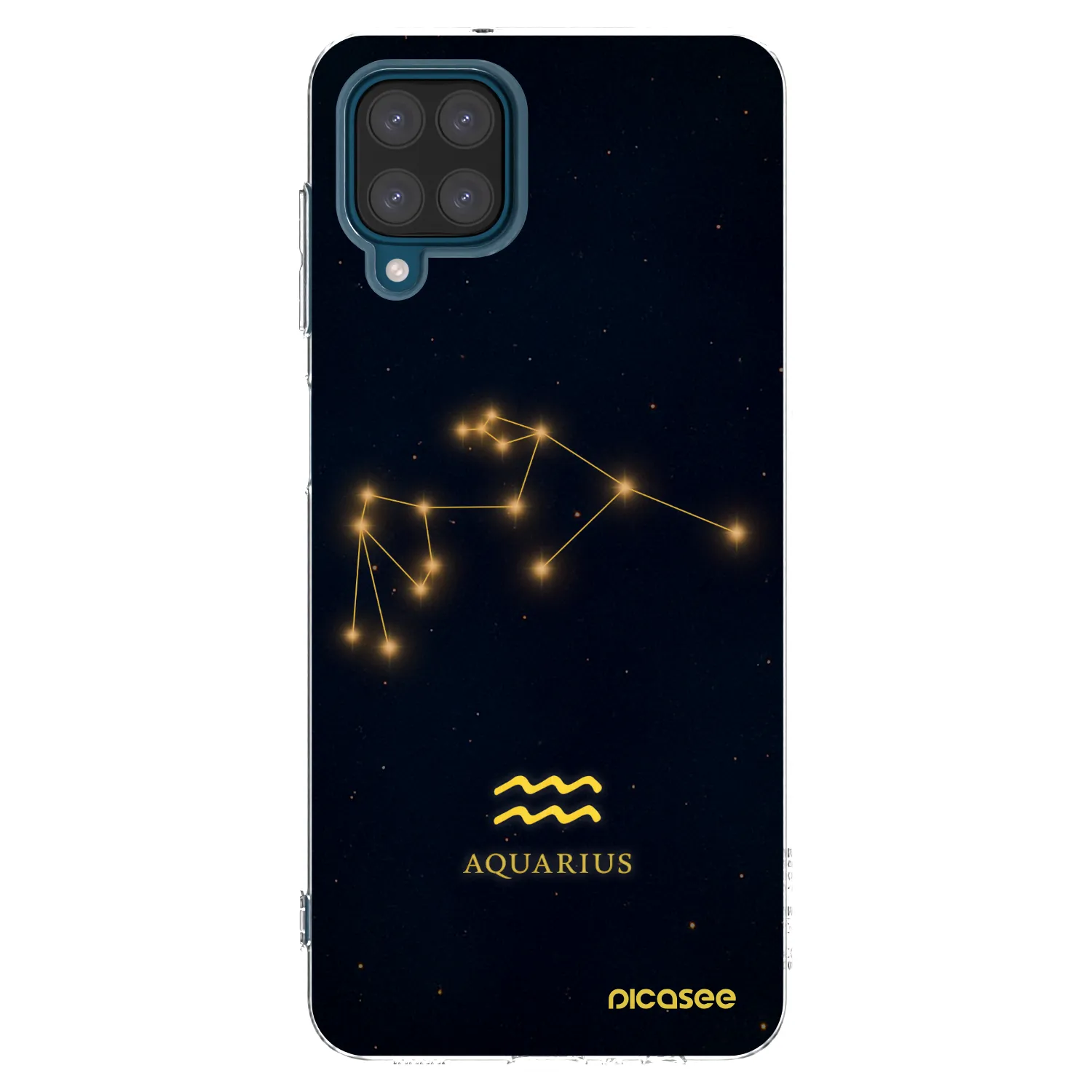 Picasee διαφανής θήκη σιλικόνης Samsung Galaxy A12 A125F - AQUARIUS