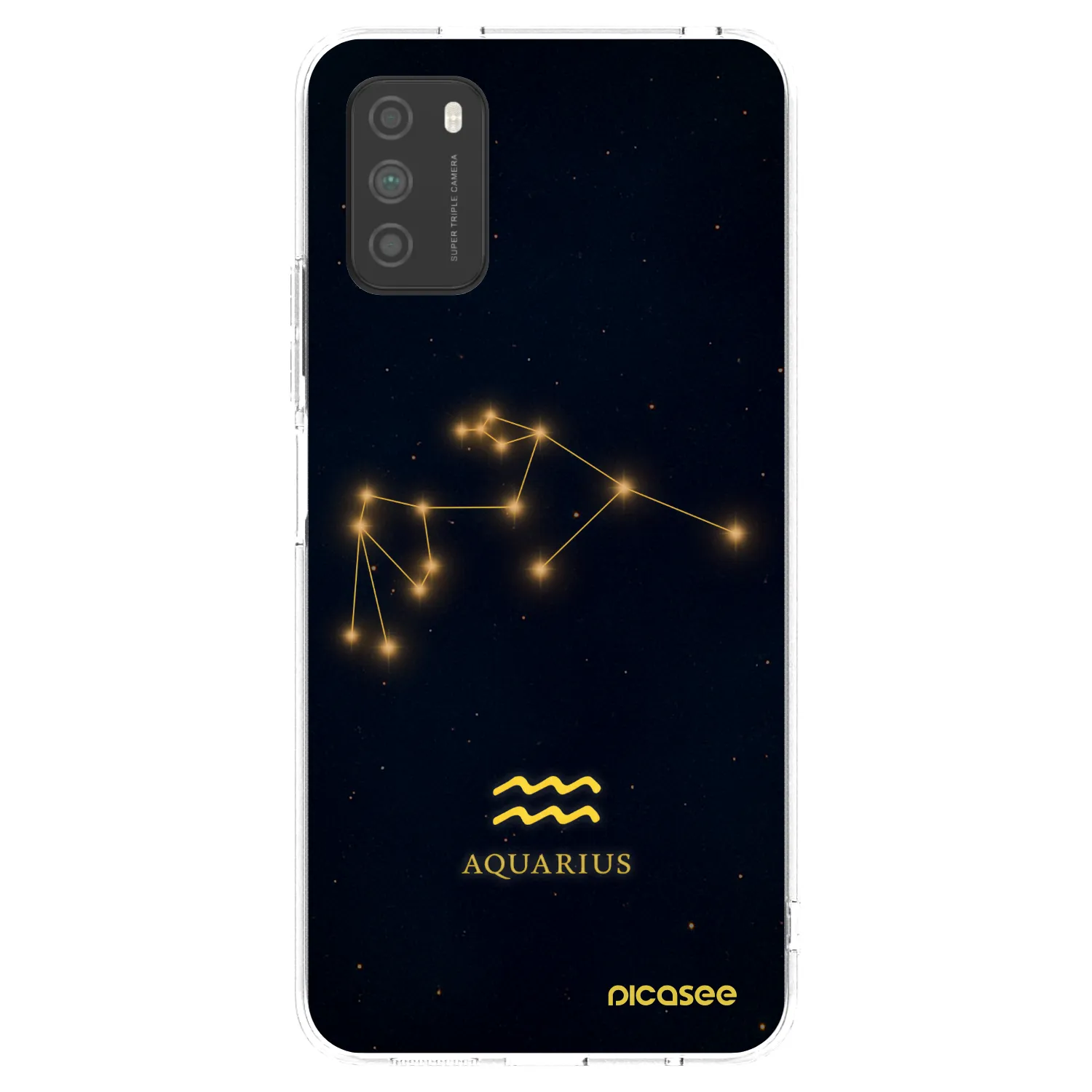 Picasee διαφανής θήκη σιλικόνης Xiaomi Poco M3 - AQUARIUS