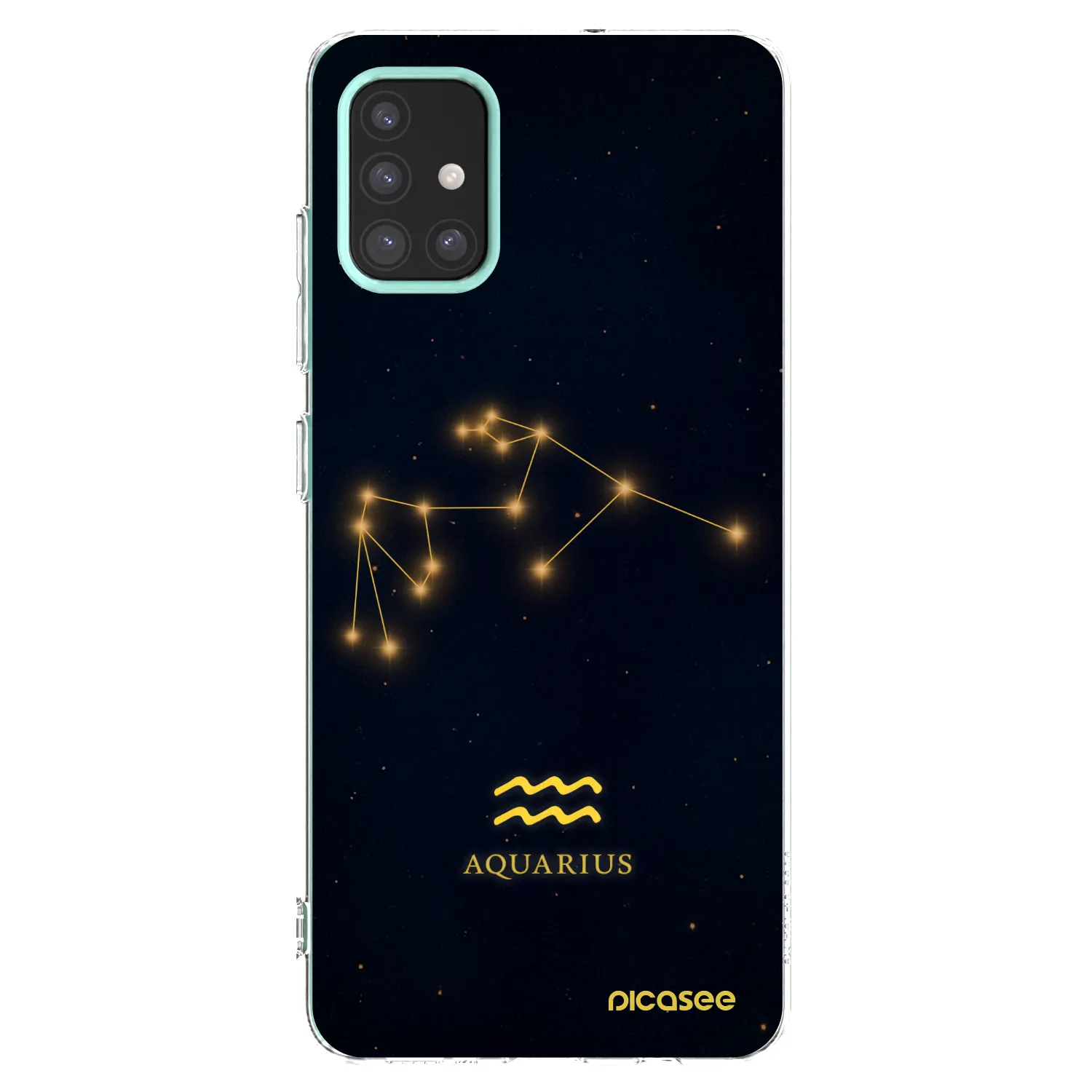 Picasee διαφανής θήκη σιλικόνης Samsung Galaxy M31s - AQUARIUS