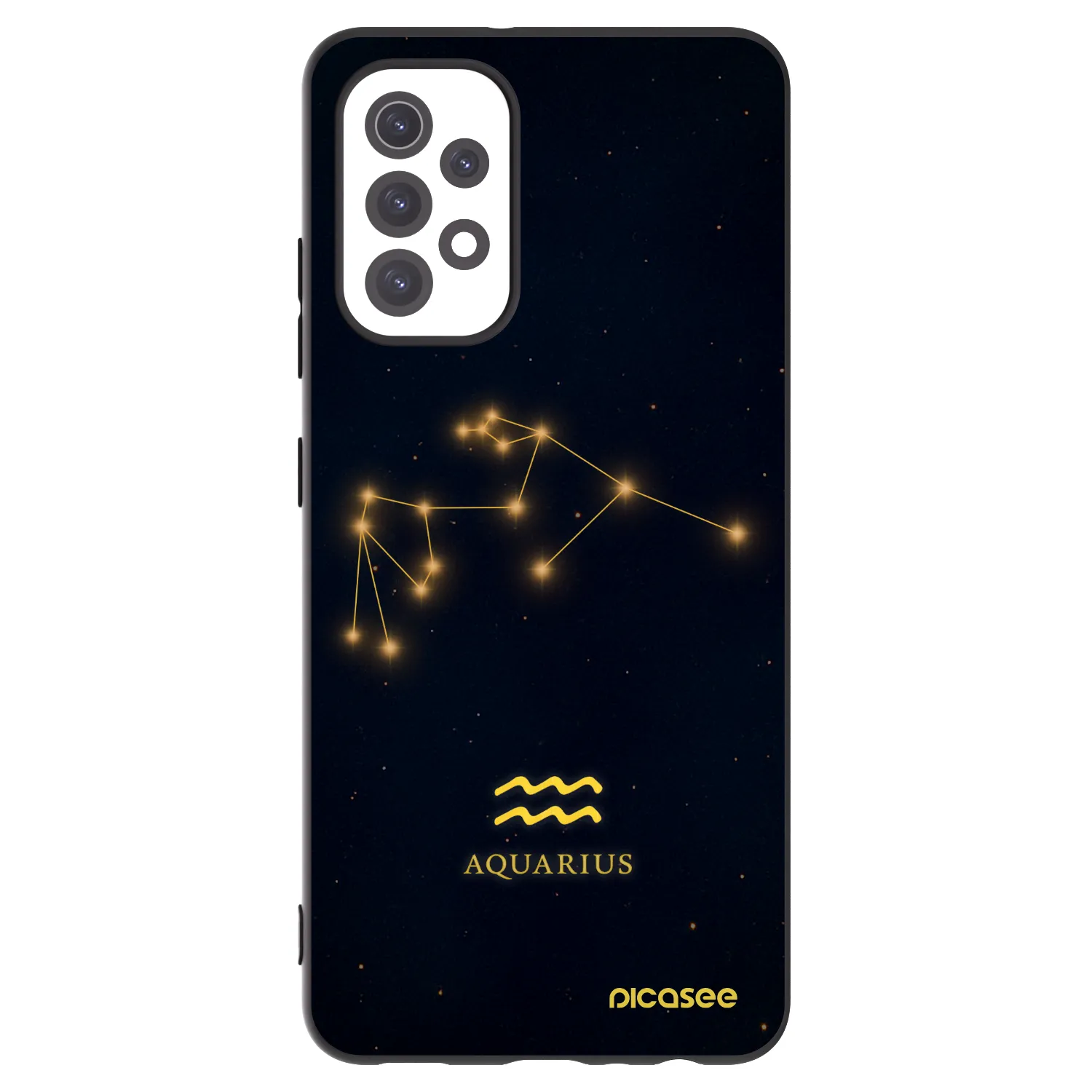 Picasee Μαύρη θήκη σιλικόνης για Samsung Galaxy A32 5G A326B - AQUARIUS