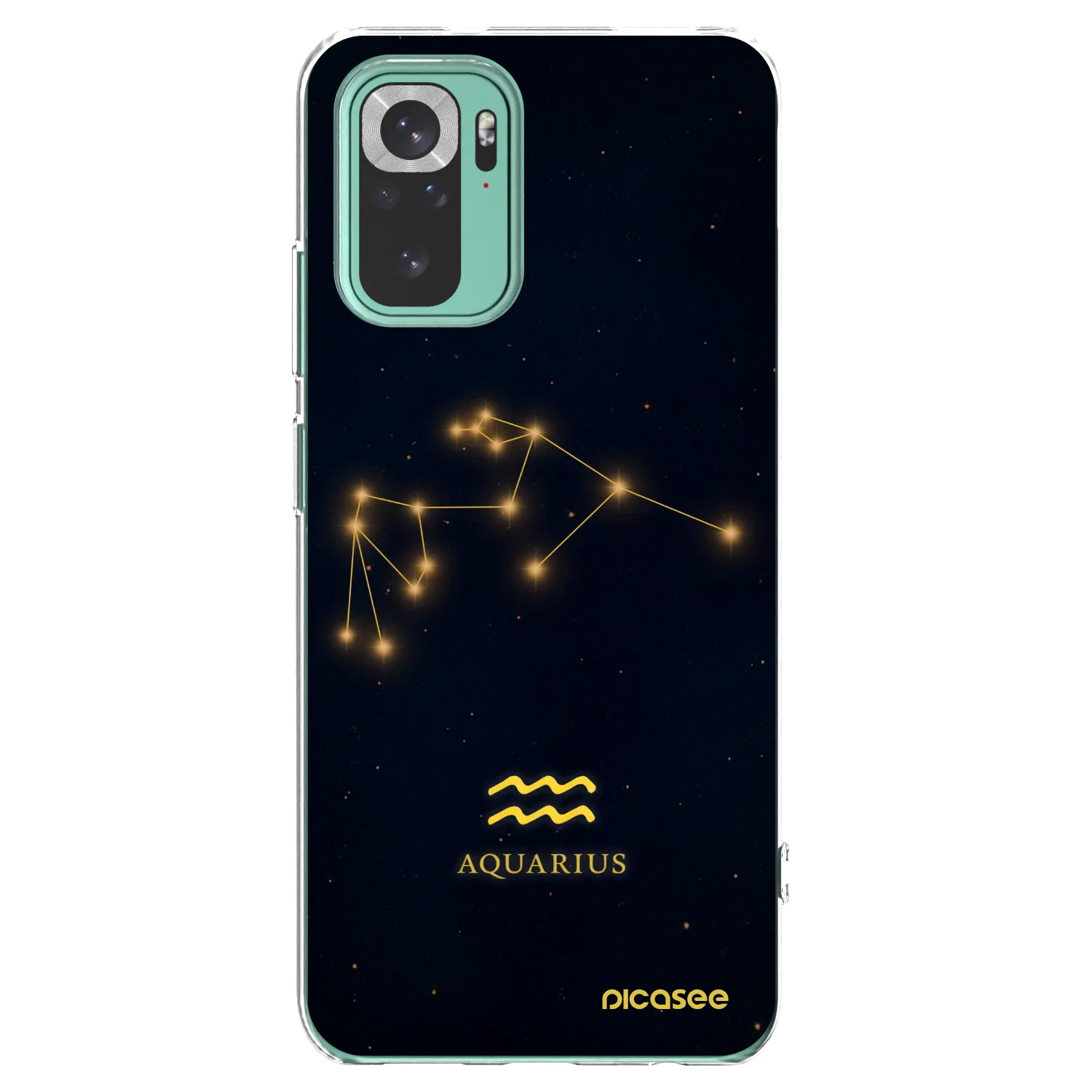 Picasee διαφανής θήκη σιλικόνης Xiaomi Redmi Note 10 Pro - AQUARIUS