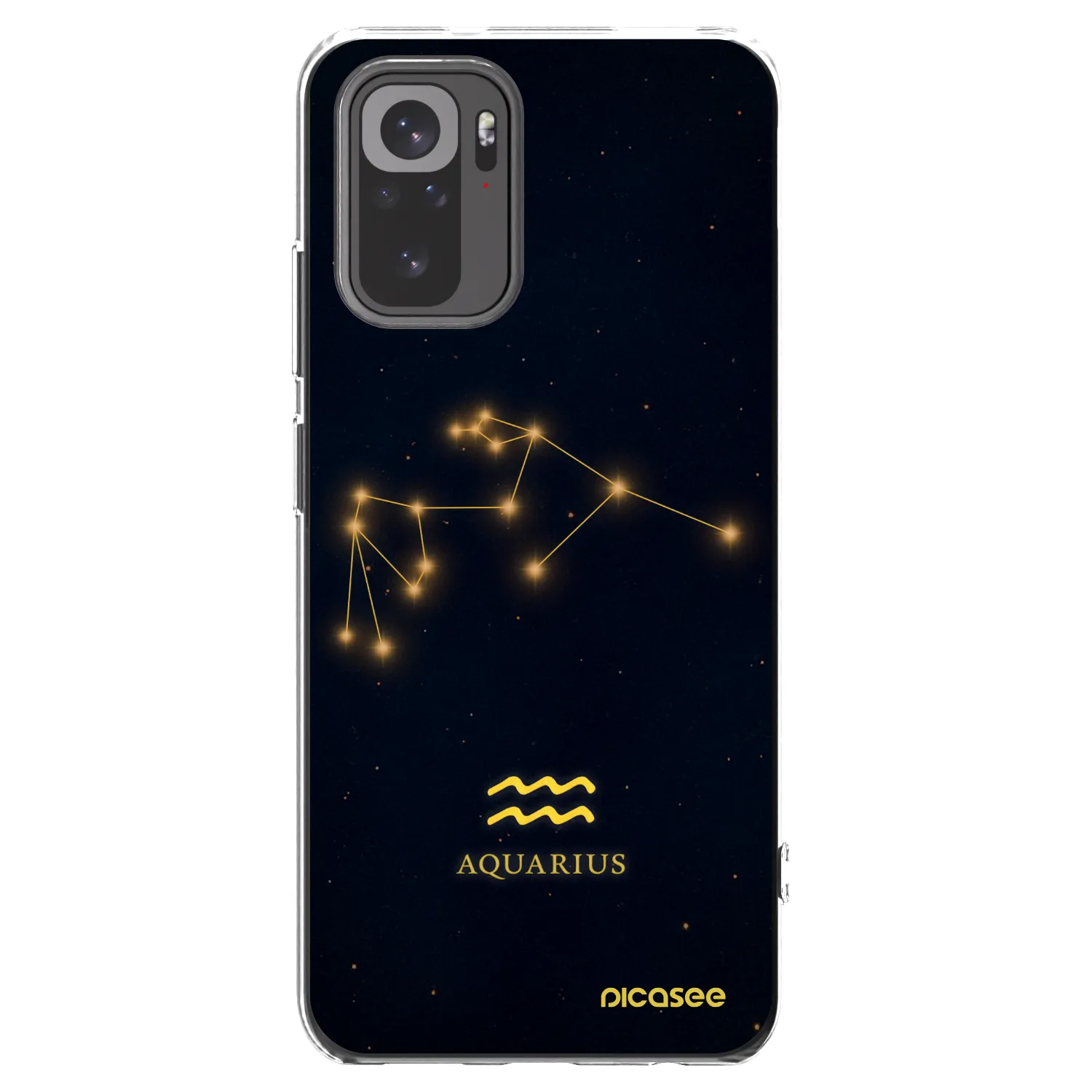 Picasee διαφανής θήκη σιλικόνης Xiaomi Redmi Note 10S - AQUARIUS