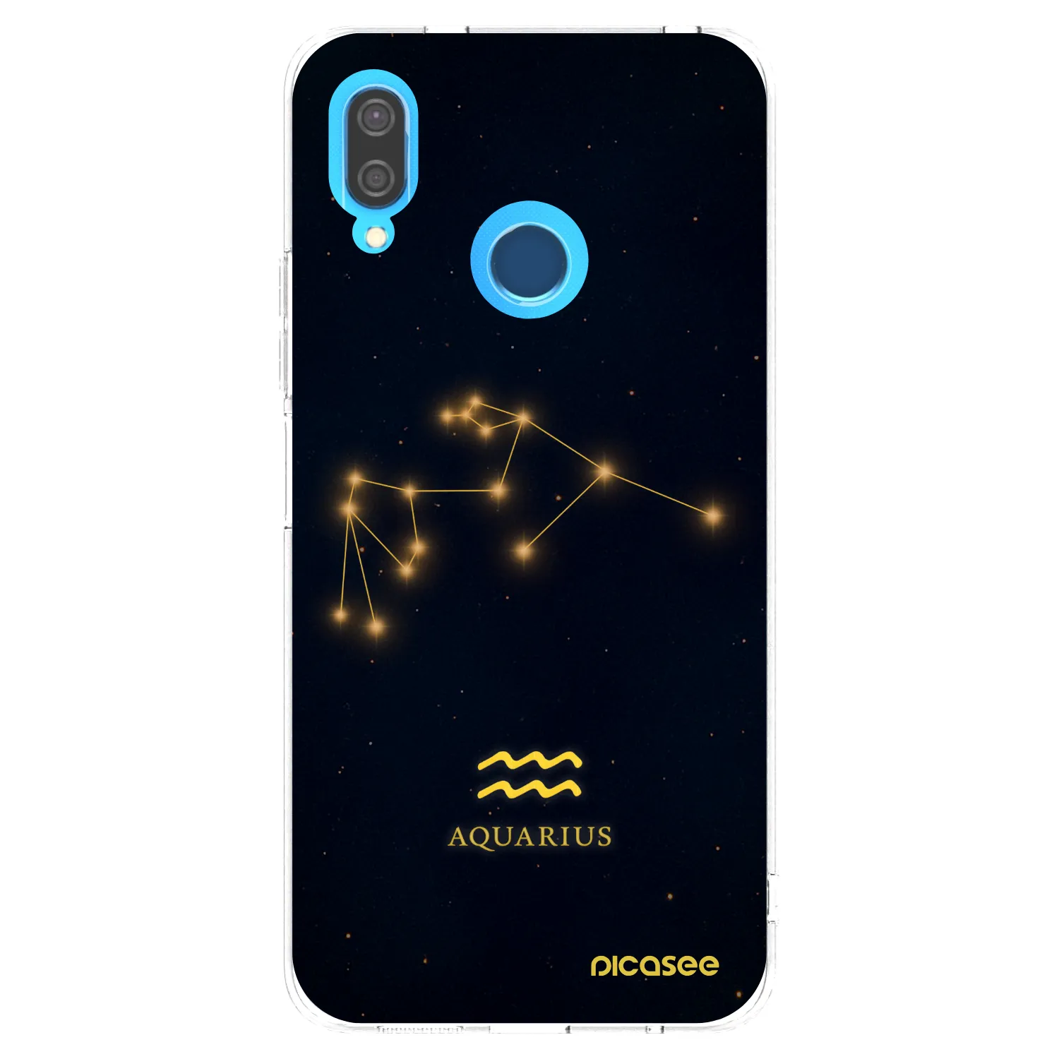 Picasee διαφανής θήκη σιλικόνης Huawei P20 Lite - AQUARIUS