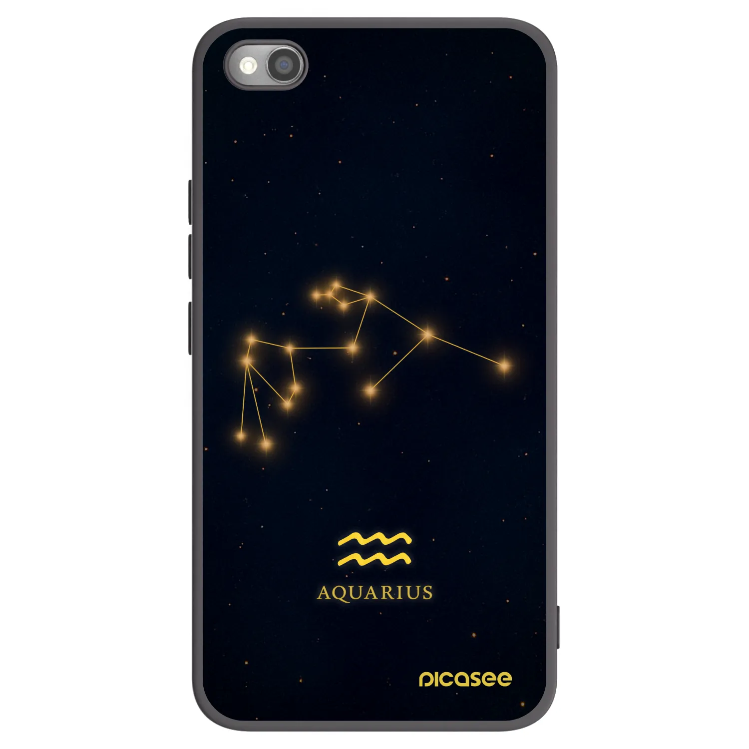 Picasee Μαύρη θήκη σιλικόνης για Xiaomi Redmi Note 11S 5G - AQUARIUS